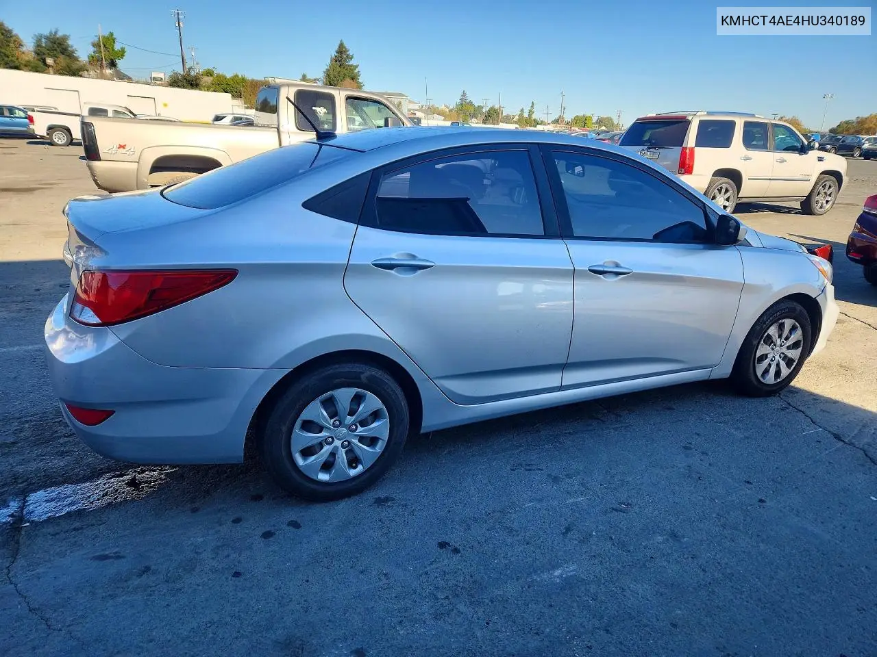 2017 HYUNDAI ACCENT VIN KMHCT4AE4HU340189 — фото 3