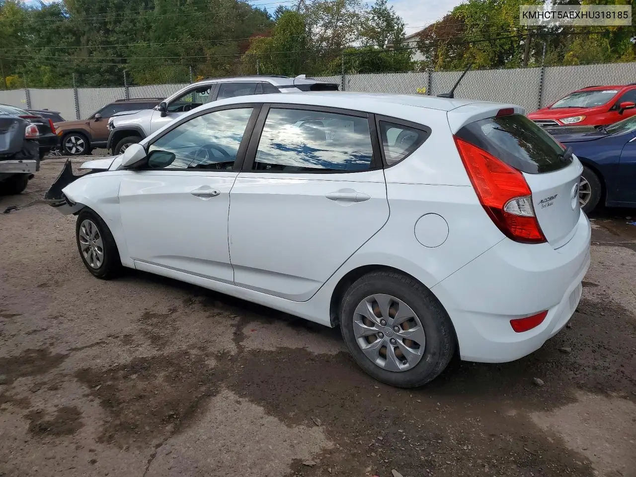 2017 HYUNDAI ACCENT VIN KMHCT5AEXHU318185 — фото 2