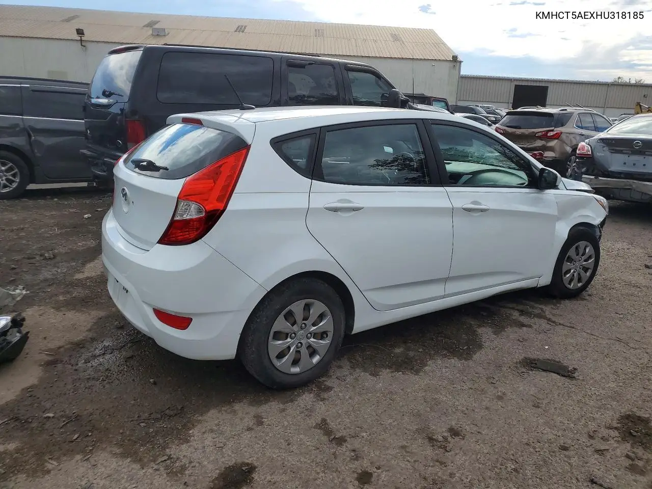 2017 HYUNDAI ACCENT VIN KMHCT5AEXHU318185 — фото 3