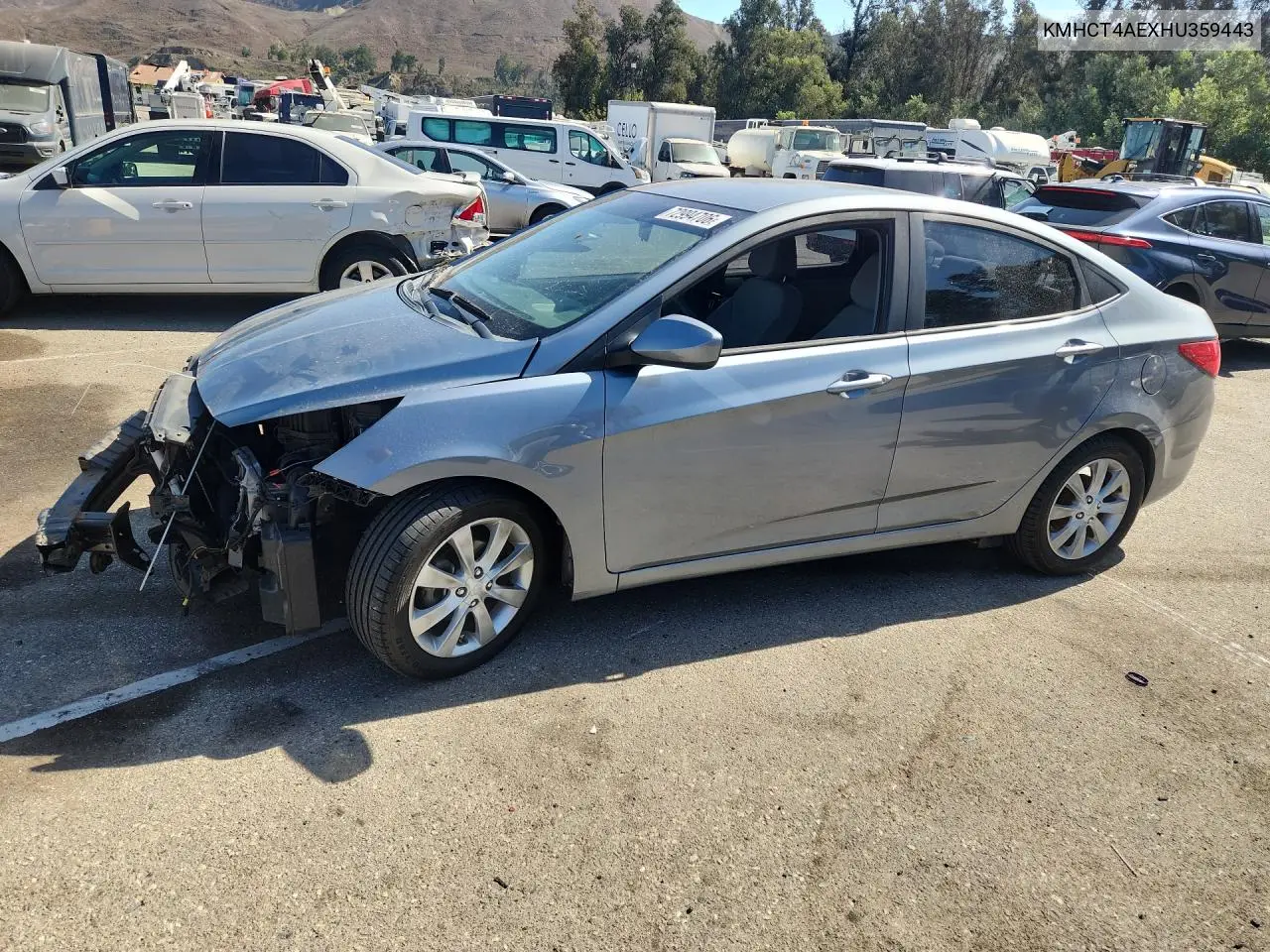 HYUNDAI ACCENT 2017, VIN KMHCT4AEXHU359443