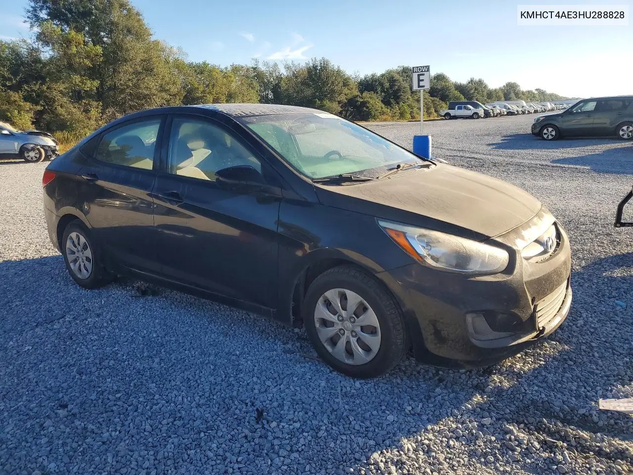 2017 HYUNDAI ACCENT VIN KMHCT4AE3HU288828 — фото 4