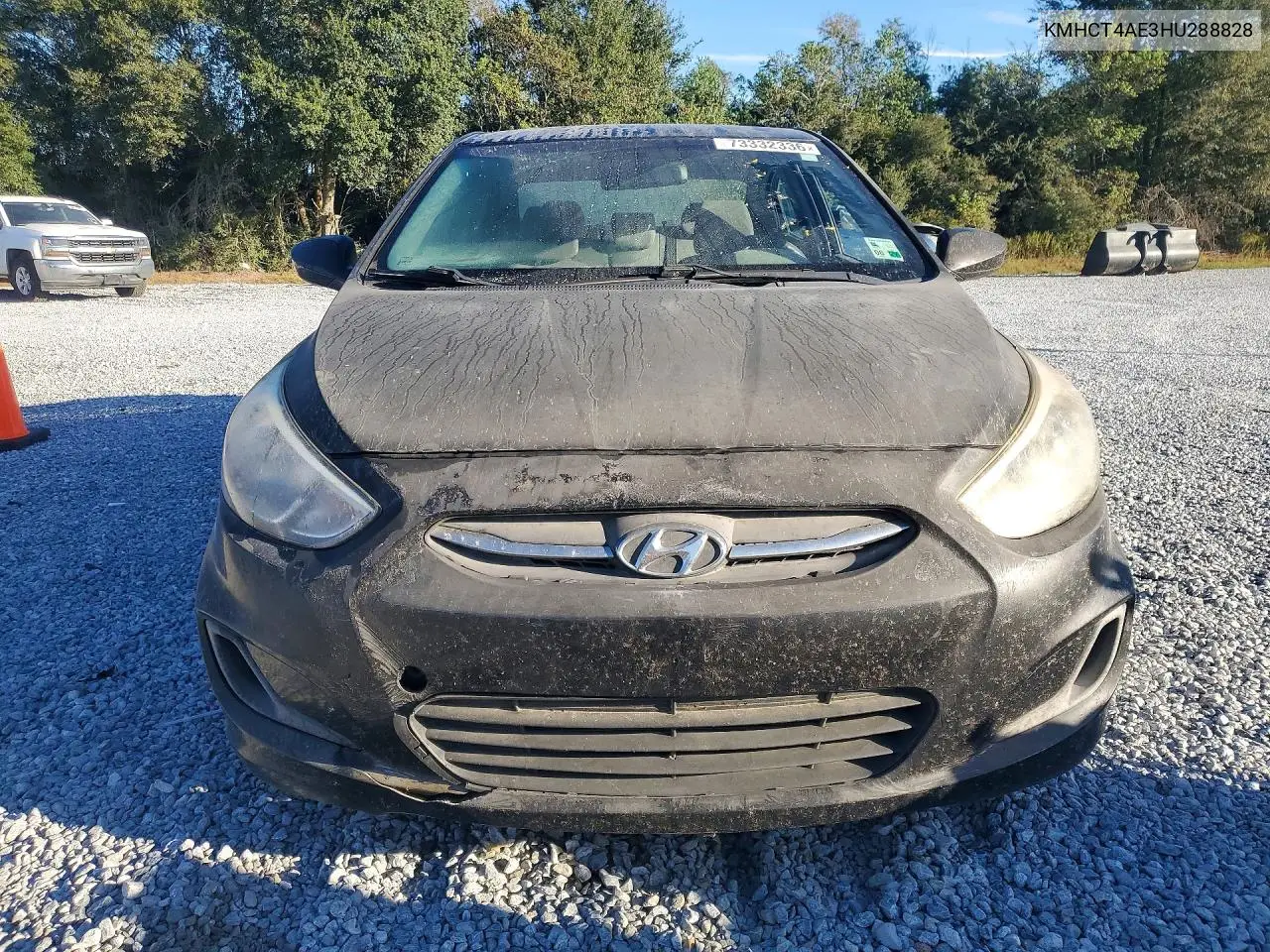 2017 HYUNDAI ACCENT VIN KMHCT4AE3HU288828 — фото 5