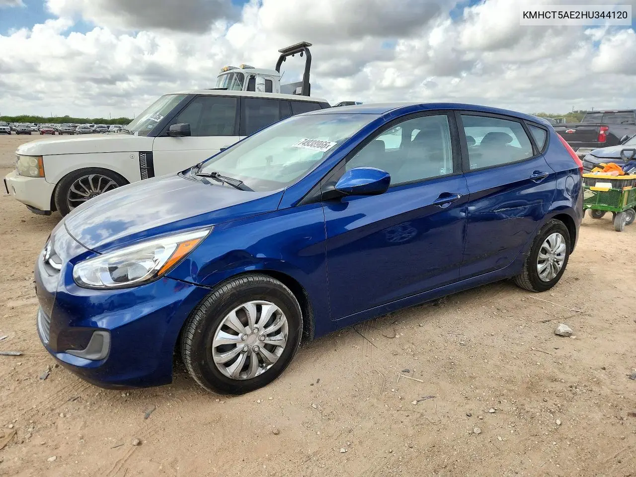 HYUNDAI ACCENT 2017, VIN KMHCT5AE2HU344120