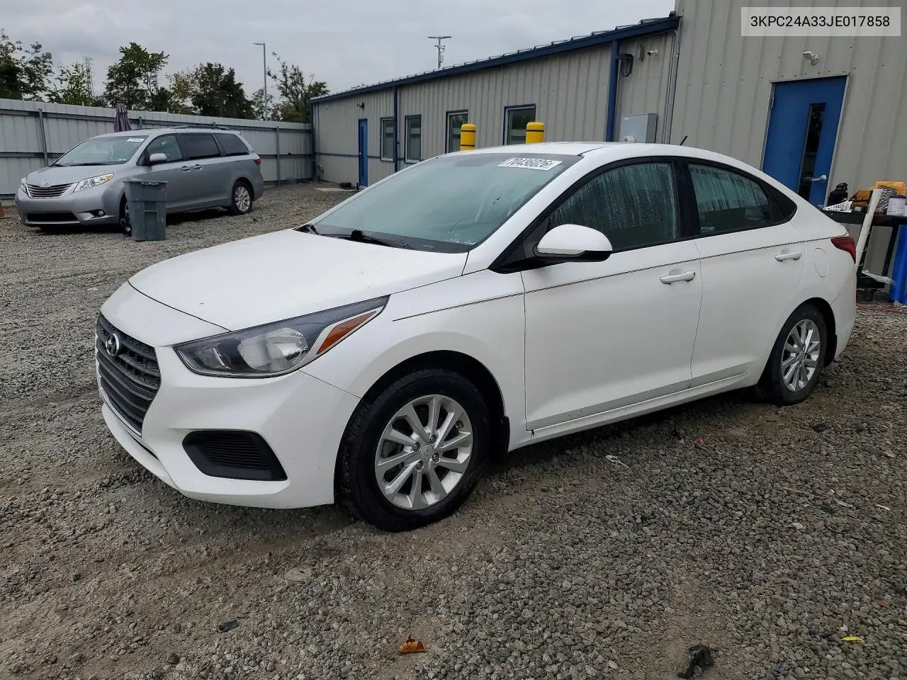 HYUNDAI ACCENT 2018, VIN 3KPC24A33JE017858