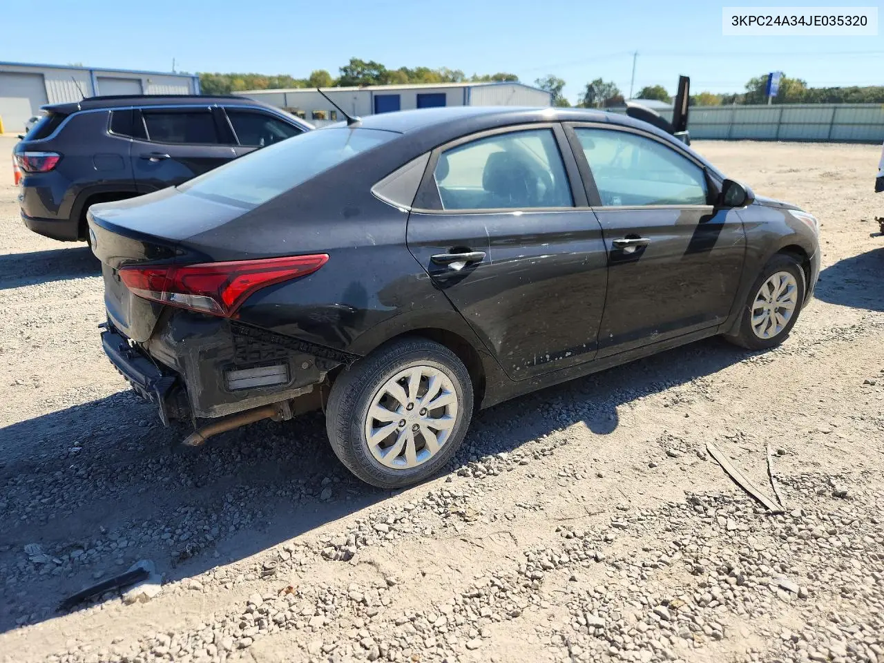 2018 HYUNDAI ACCENT VIN 3KPC24A34JE035320 — фото 3