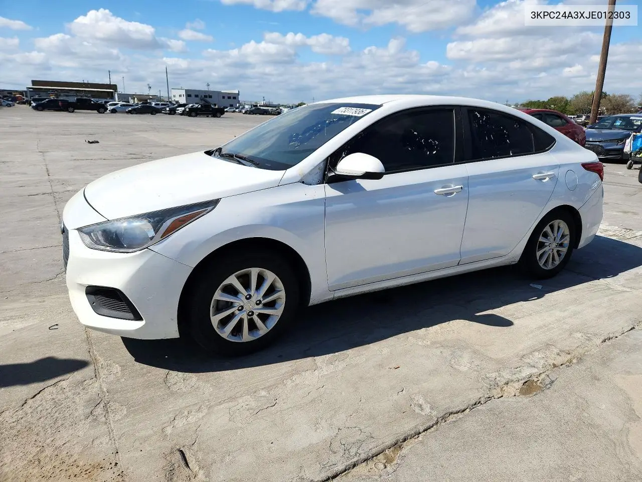 HYUNDAI ACCENT 2018, VIN 3KPC24A3XJE012303