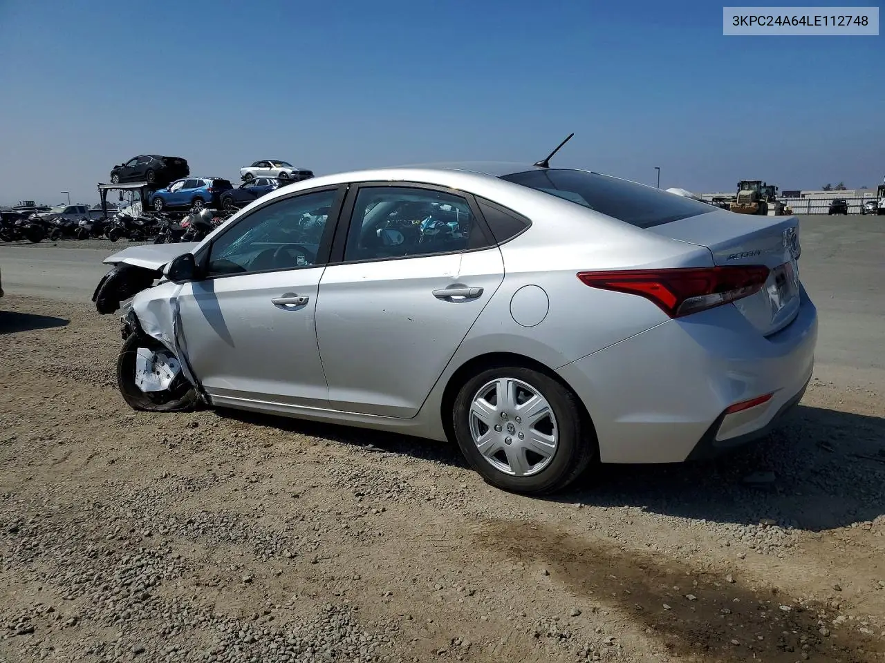 2020 HYUNDAI ACCENT VIN 3KPC24A64LE112748 — фото 2
