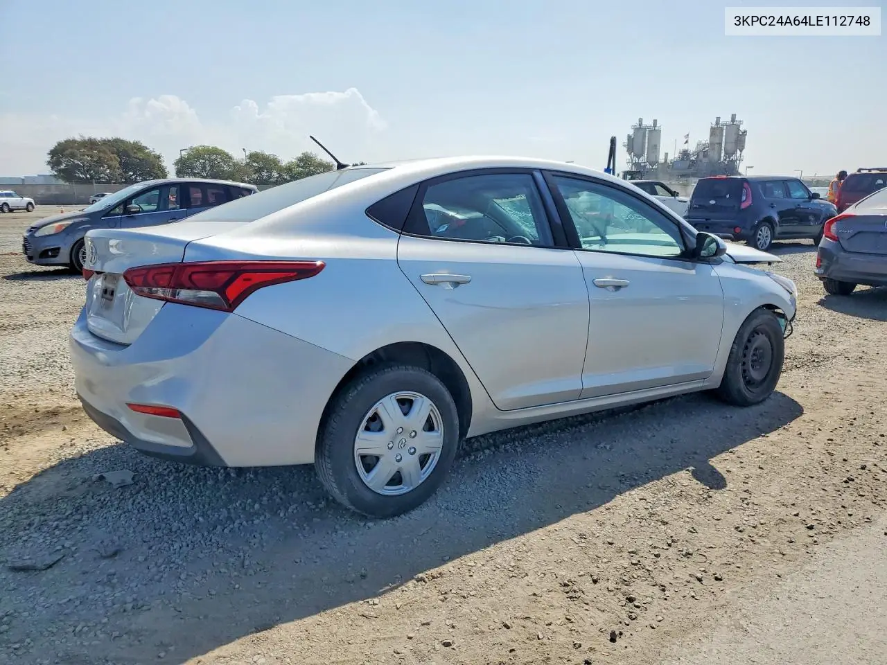2020 HYUNDAI ACCENT VIN 3KPC24A64LE112748 — фото 3