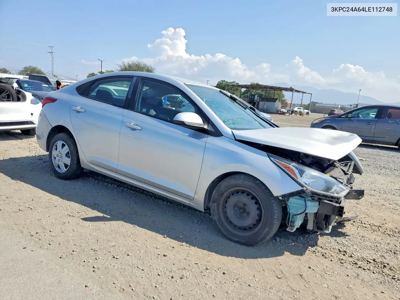 2020 HYUNDAI ACCENT VIN 3KPC24A64LE112748 — фото 4