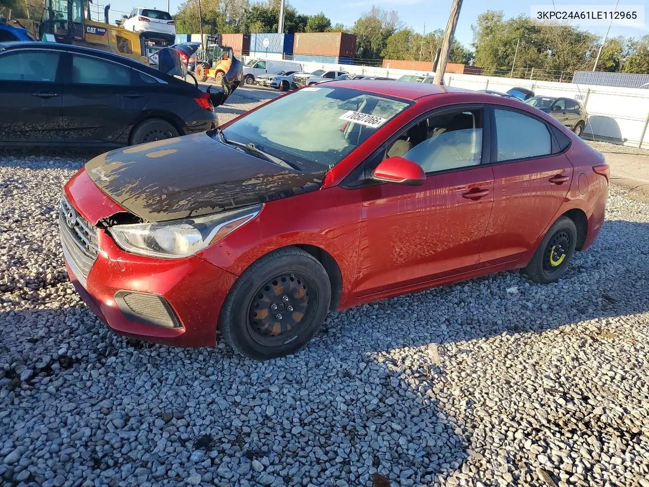 HYUNDAI ACCENT 2020, VIN 3KPC24A61LE112965