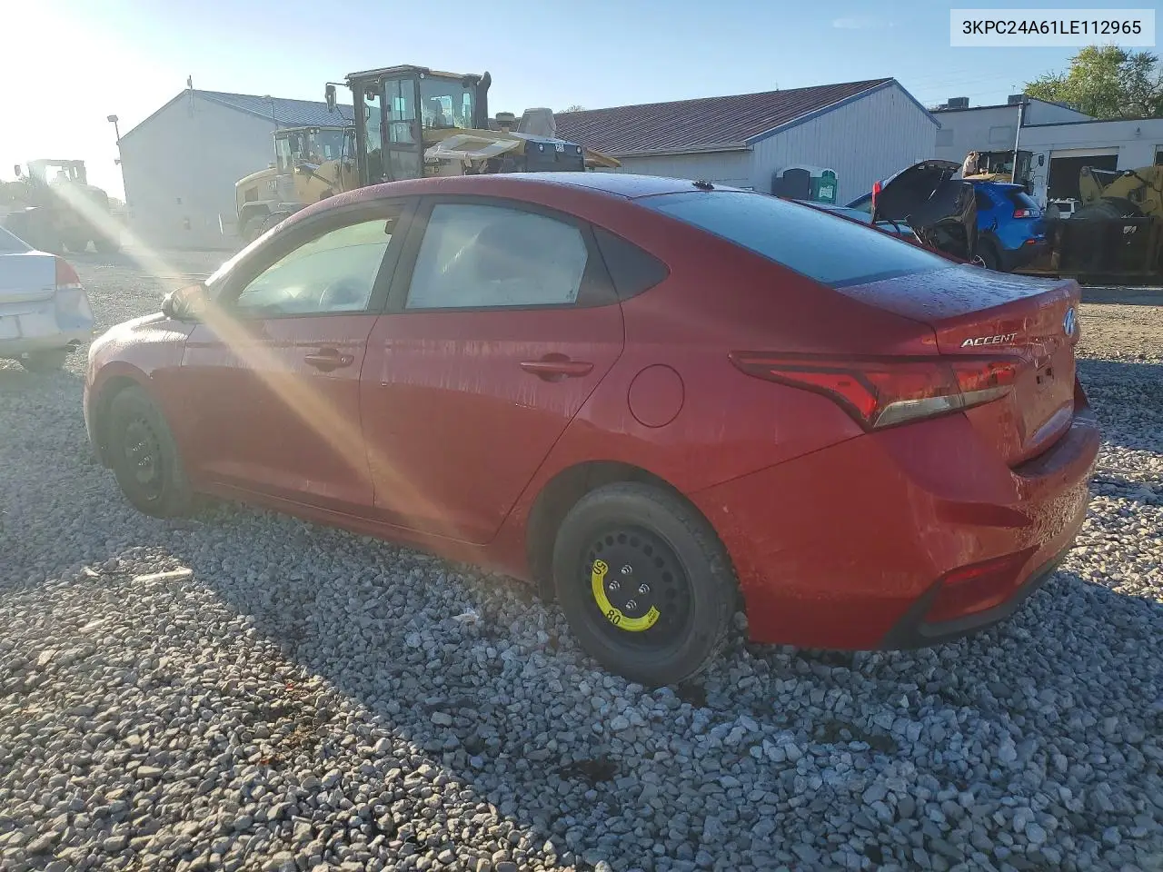 2020 HYUNDAI ACCENT VIN 3KPC24A61LE112965 — фото 2