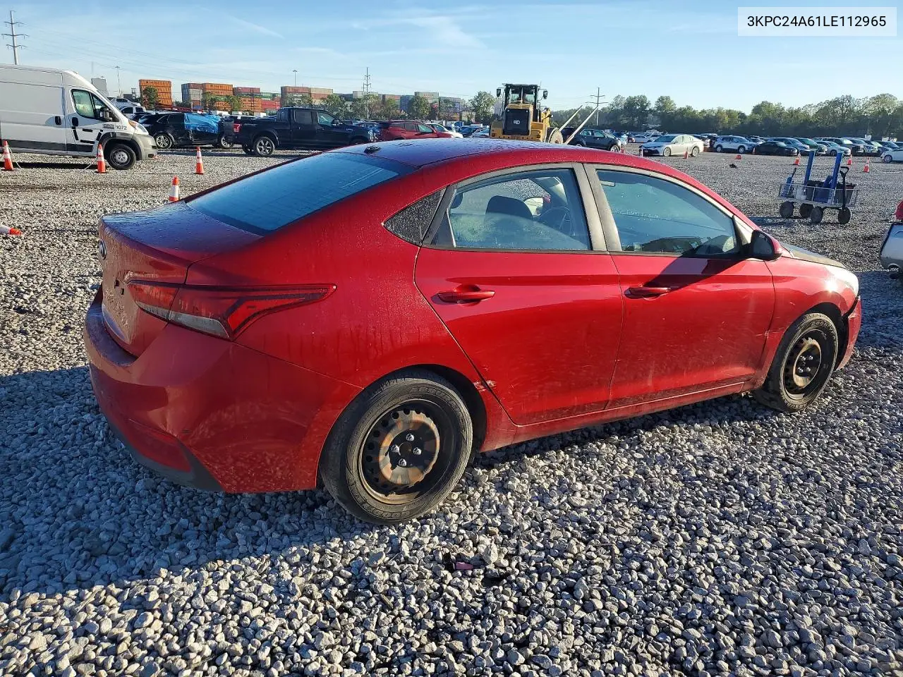 2020 HYUNDAI ACCENT VIN 3KPC24A61LE112965 — фото 3