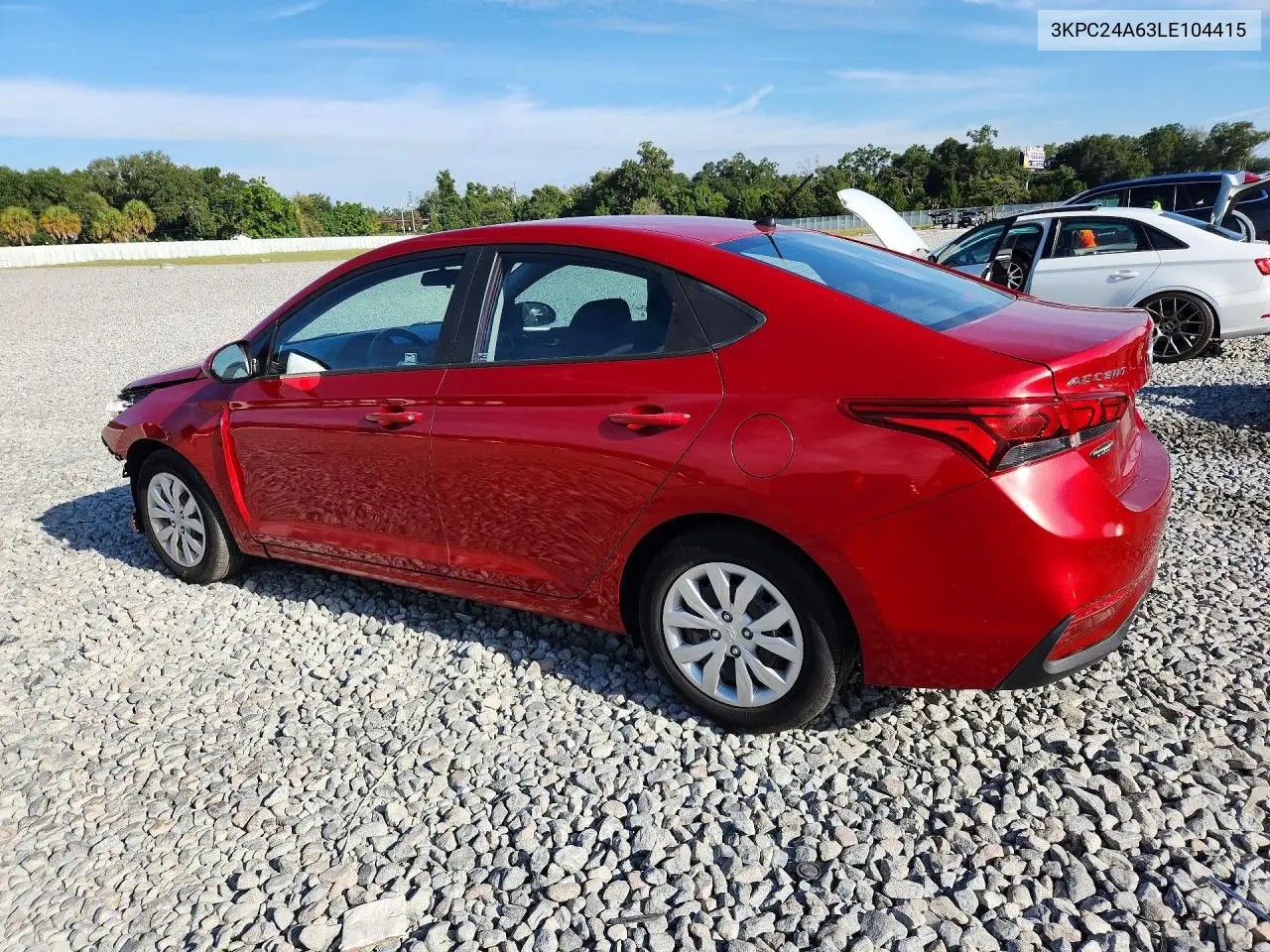 2020 HYUNDAI ACCENT VIN 3KPC24A63LE104415 — фото 2