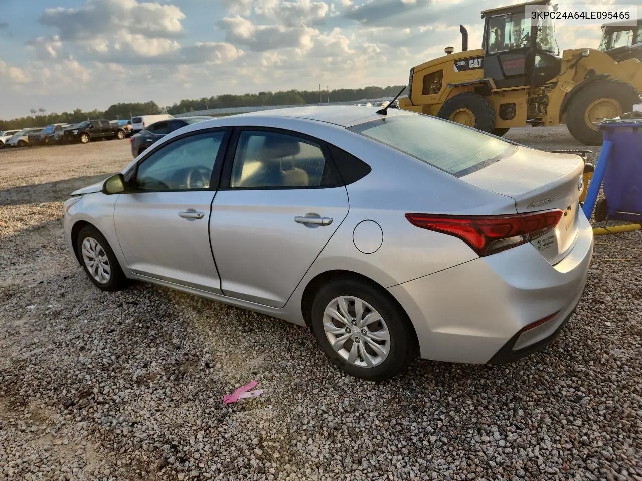 2020 HYUNDAI ACCENT VIN 3KPC24A64LE095465 — фото 2