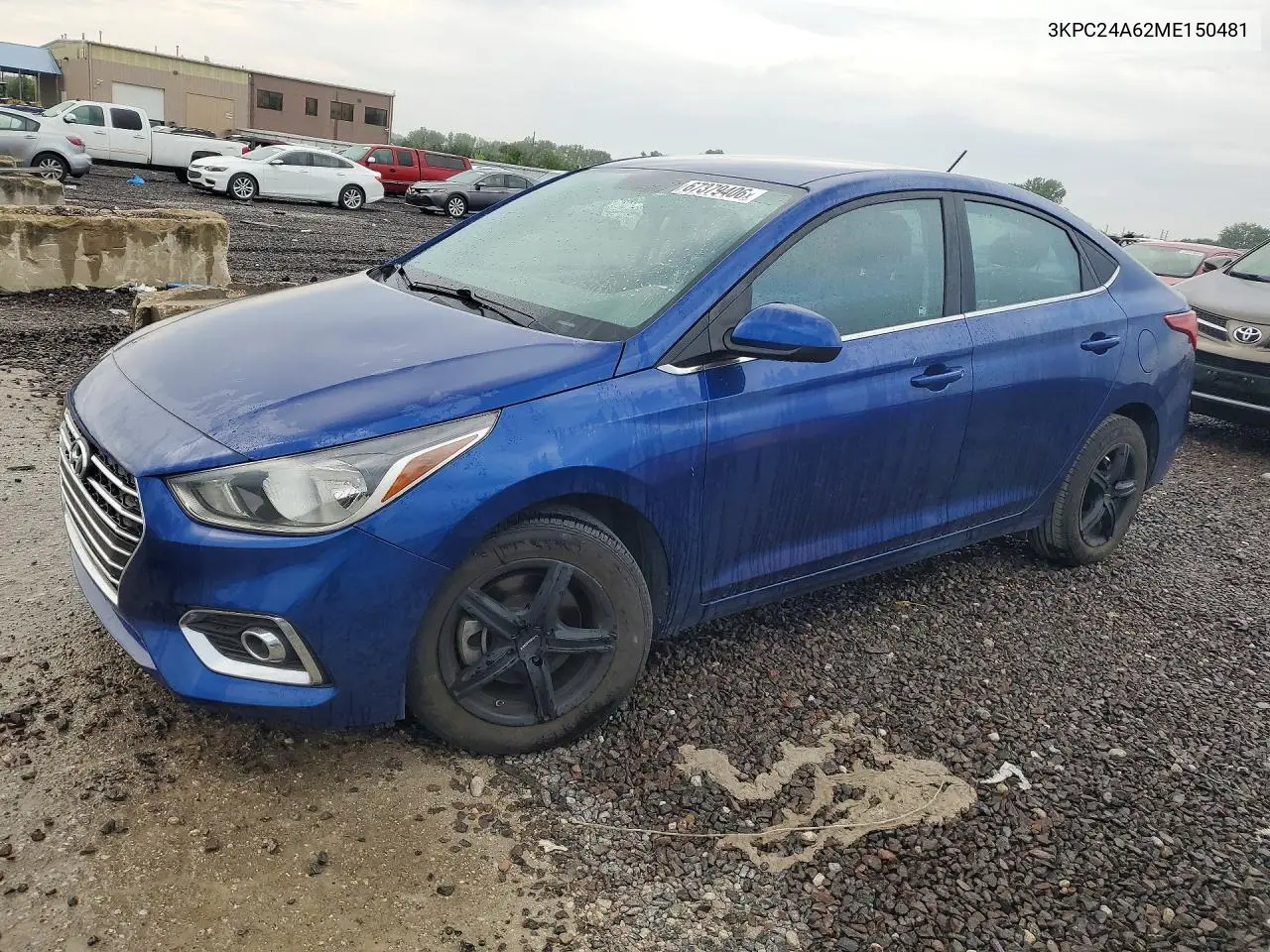 HYUNDAI ACCENT 2021, VIN 3KPC24A62ME150481