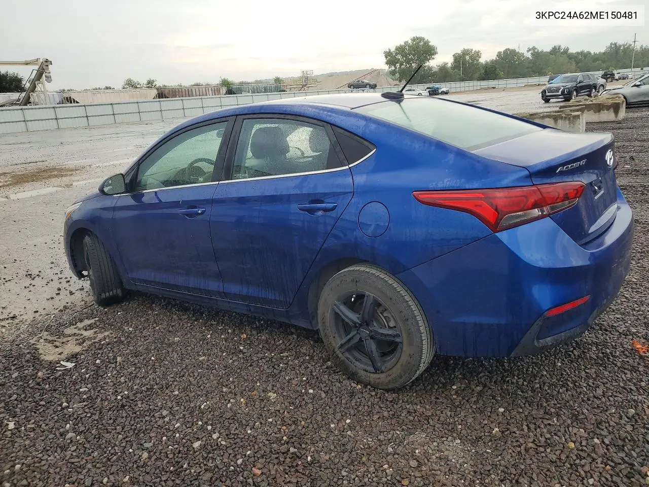 2021 HYUNDAI ACCENT VIN 3KPC24A62ME150481 — фото 2