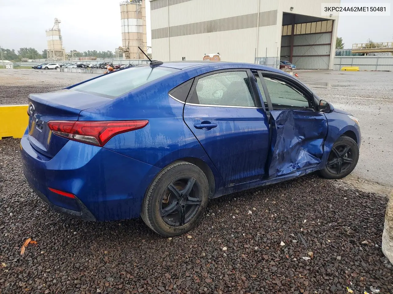 2021 HYUNDAI ACCENT VIN 3KPC24A62ME150481 — фото 3