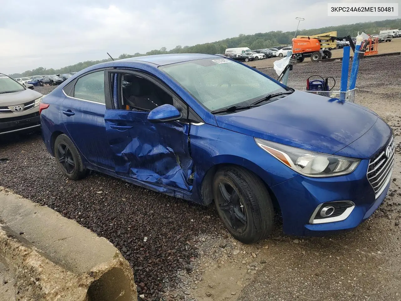 2021 HYUNDAI ACCENT VIN 3KPC24A62ME150481 — фото 4
