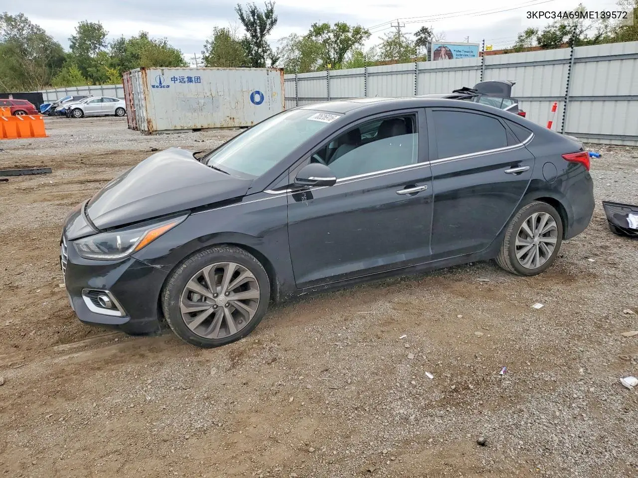 HYUNDAI ACCENT 2021, VIN 3KPC34A69ME139572