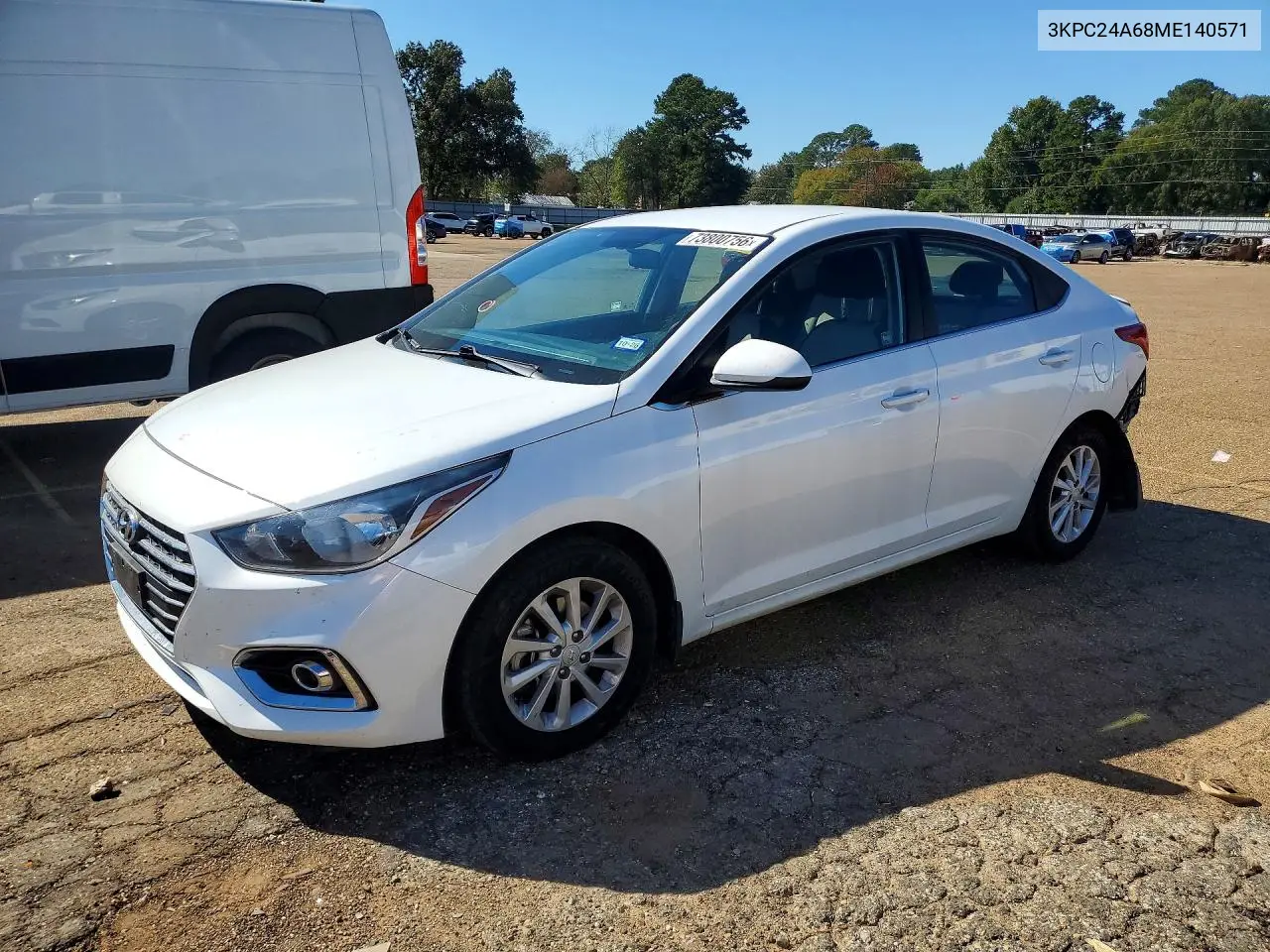 HYUNDAI ACCENT 2021, VIN 3KPC24A68ME140571