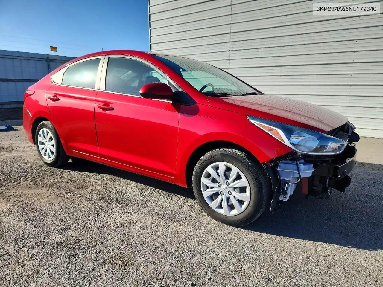 2022 HYUNDAI ACCENT VIN 3KPC24A66NE179340 — фото 4