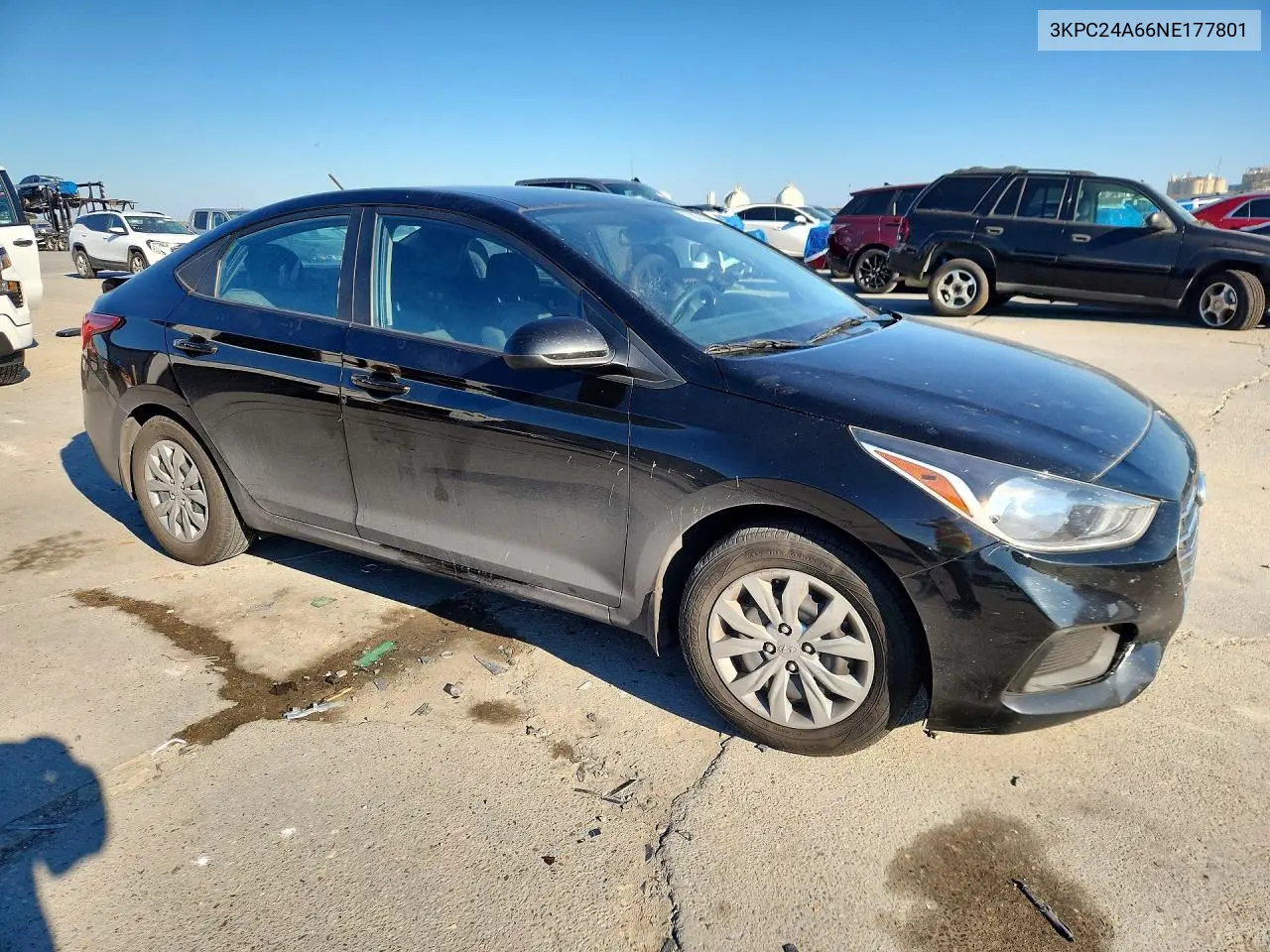 2022 HYUNDAI ACCENT VIN 3KPC24A66NE177801 — фото 4