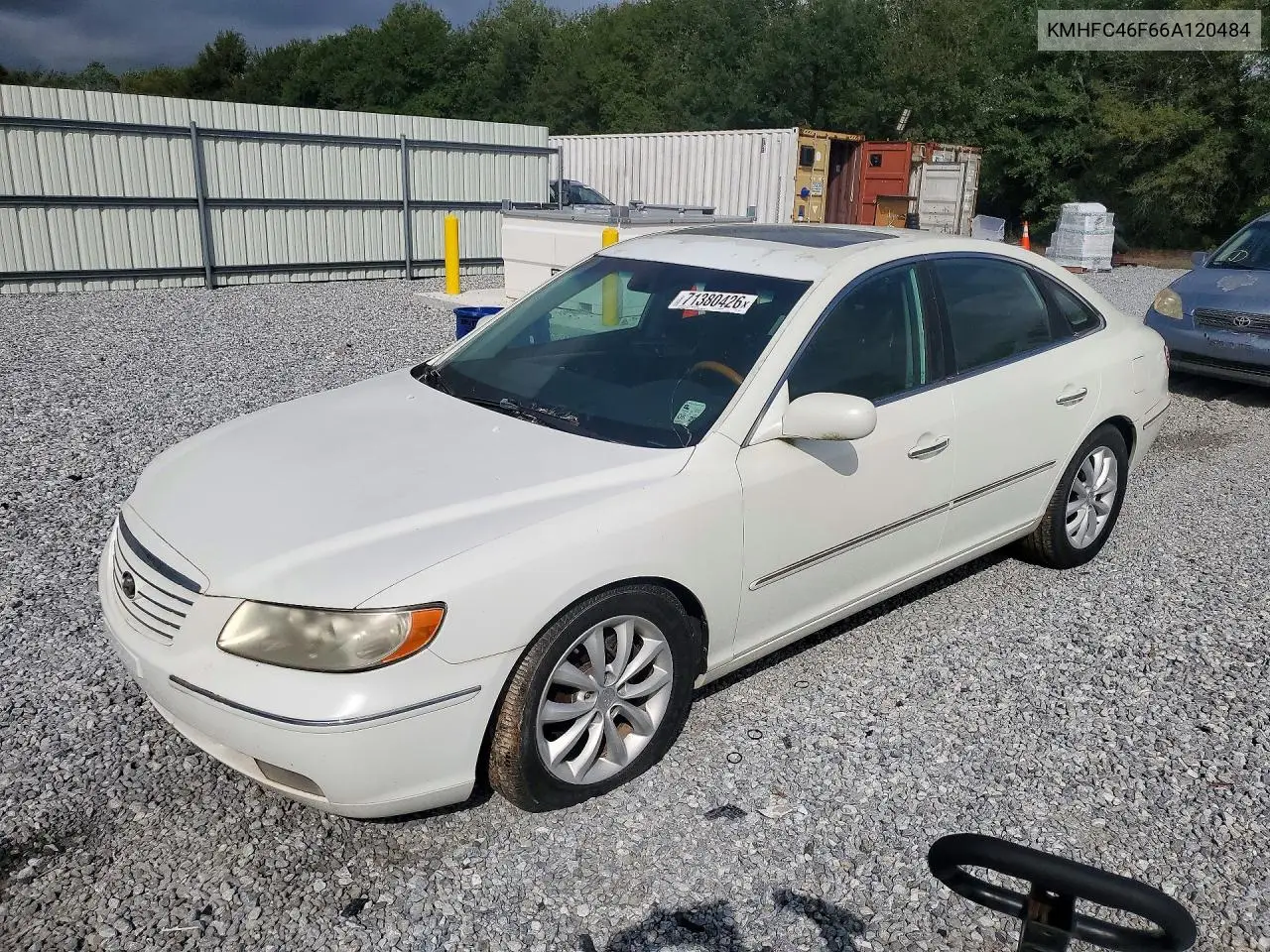 HYUNDAI AZERA 2006, VIN KMHFC46F66A120484