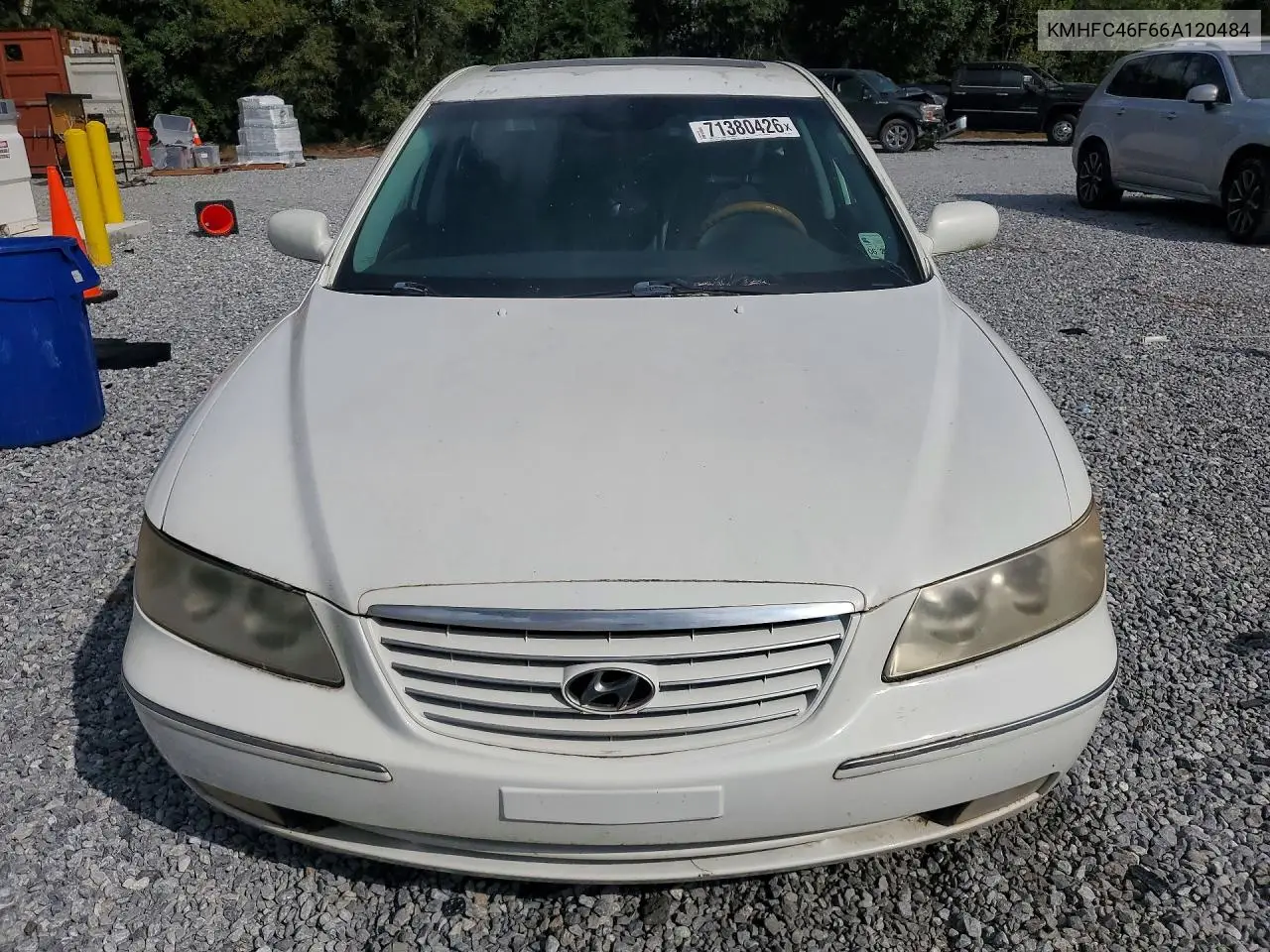 2006 HYUNDAI AZERA VIN KMHFC46F66A120484 — фото 5