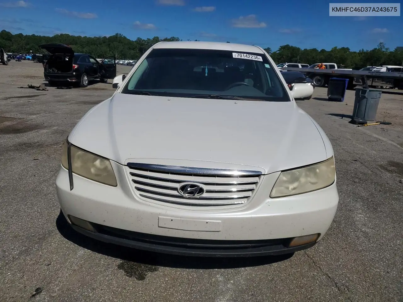 2007 HYUNDAI AZERA VIN KMHFC46D37A243675 — фото 5