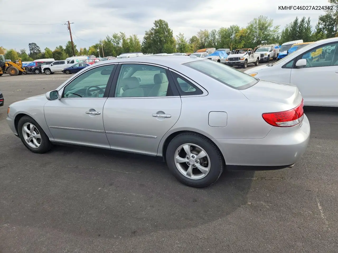 2007 HYUNDAI AZERA VIN KMHFC46D27A224342 — фото 2