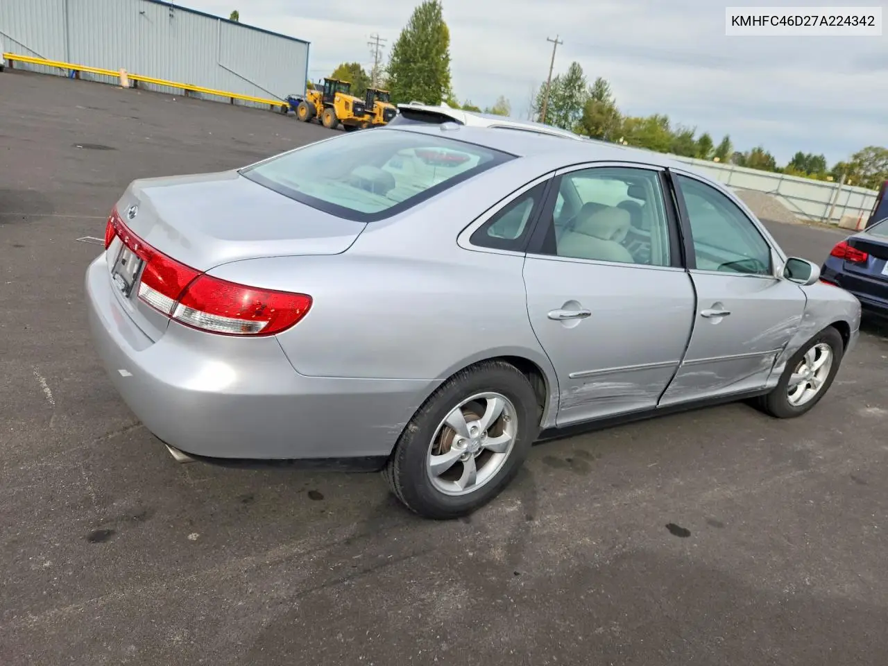 2007 HYUNDAI AZERA VIN KMHFC46D27A224342 — фото 3