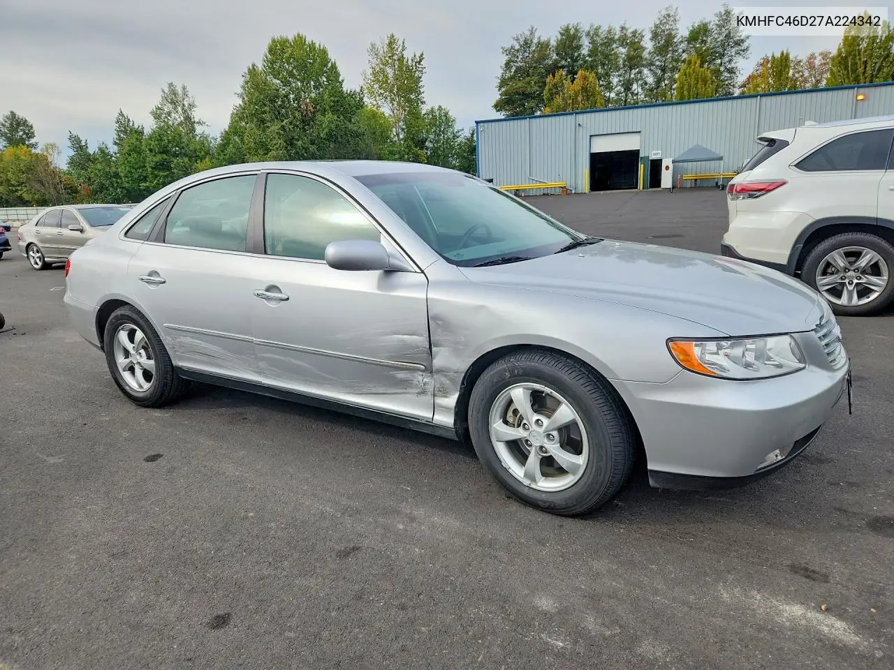 2007 HYUNDAI AZERA VIN KMHFC46D27A224342 — фото 4