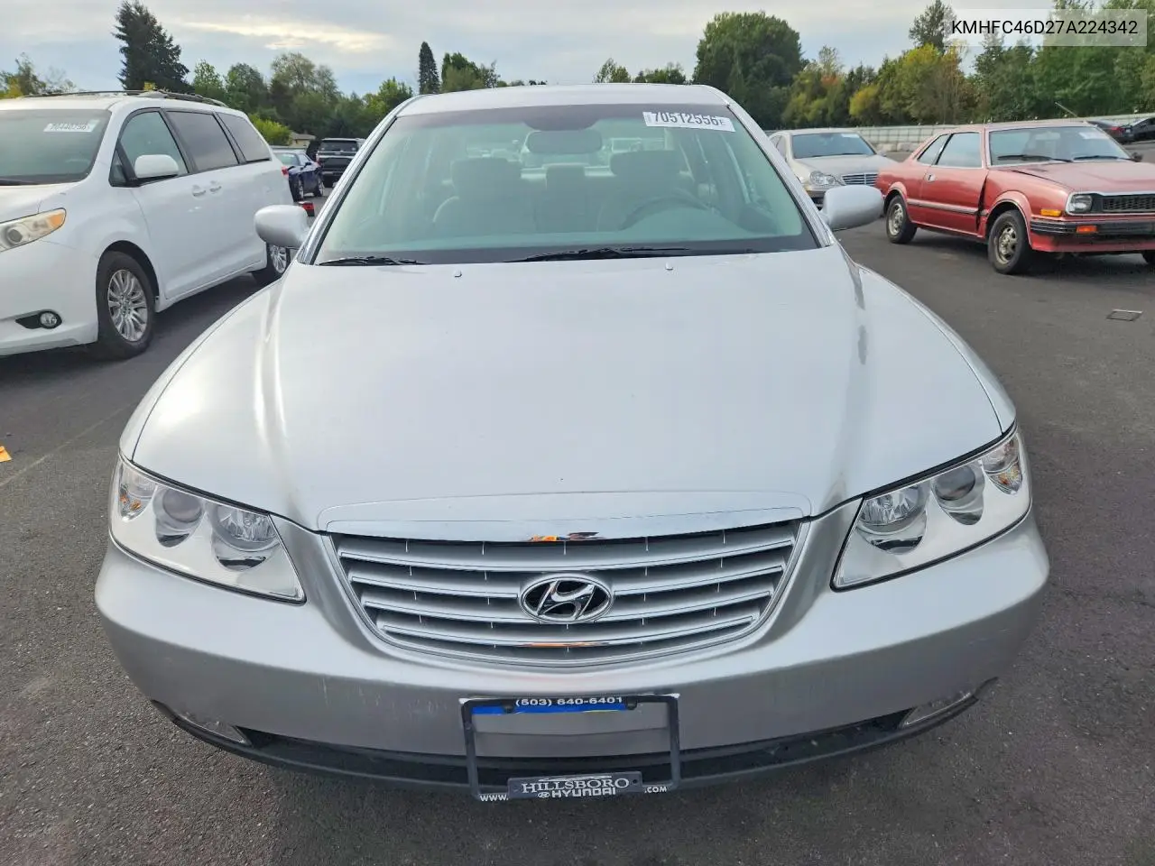 2007 HYUNDAI AZERA VIN KMHFC46D27A224342 — фото 5