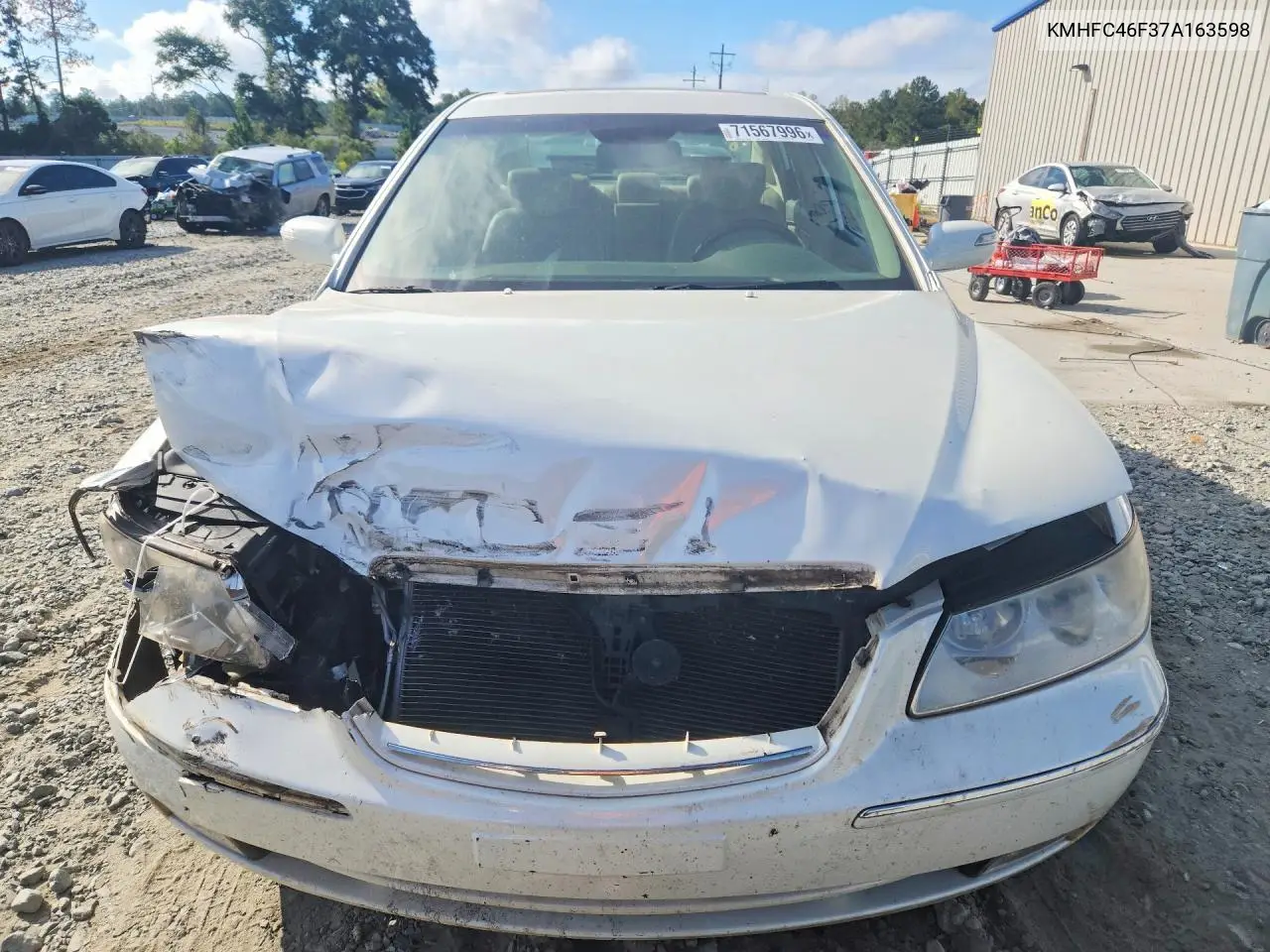2007 HYUNDAI AZERA VIN KMHFC46F37A163598 — фото 5