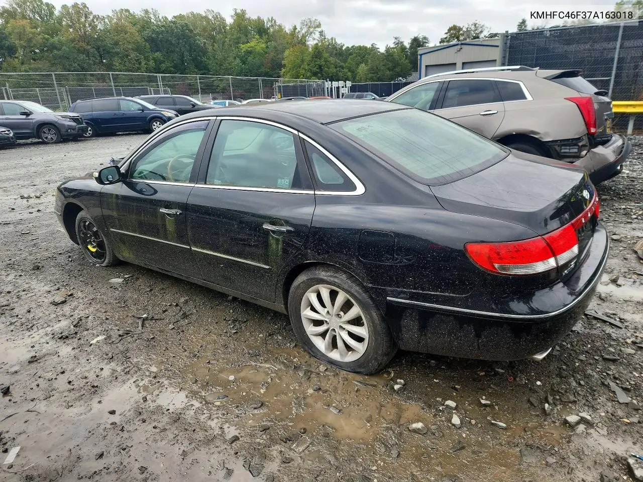 2007 HYUNDAI AZERA VIN KMHFC46F37A163018 — фото 2
