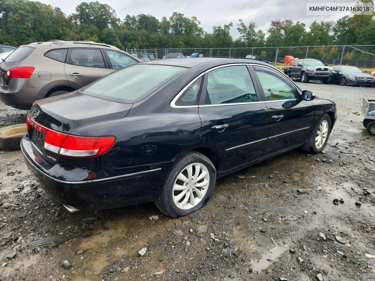 2007 HYUNDAI AZERA VIN KMHFC46F37A163018 — фото 3