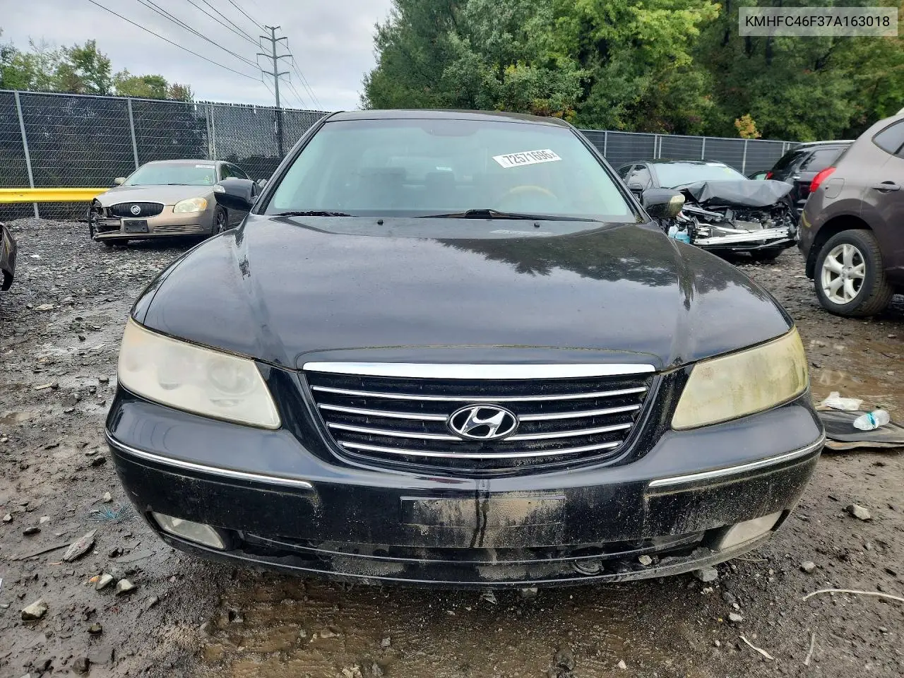 2007 HYUNDAI AZERA VIN KMHFC46F37A163018 — фото 5