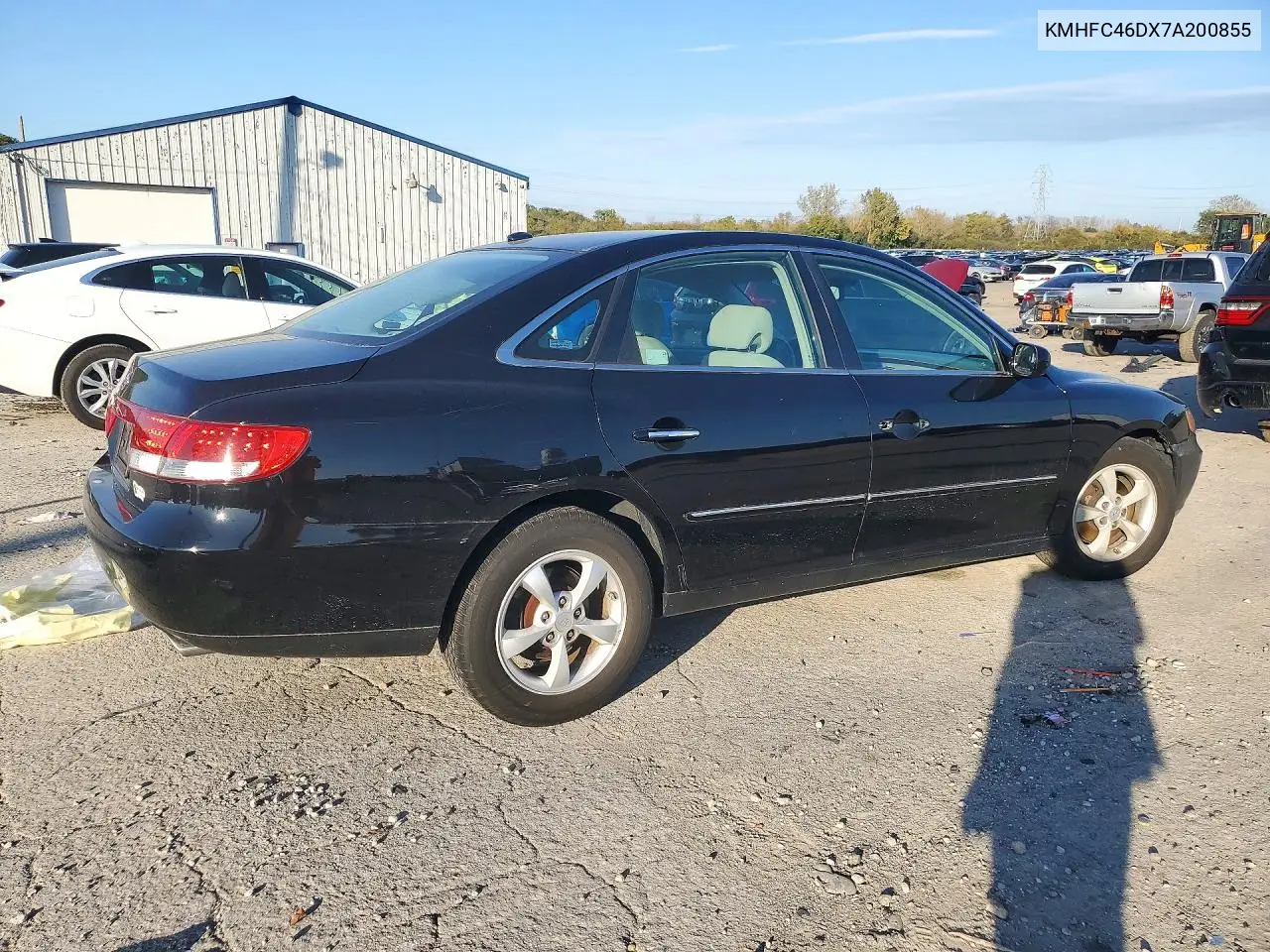 2007 HYUNDAI AZERA VIN KMHFC46DX7A200855 — фото 3