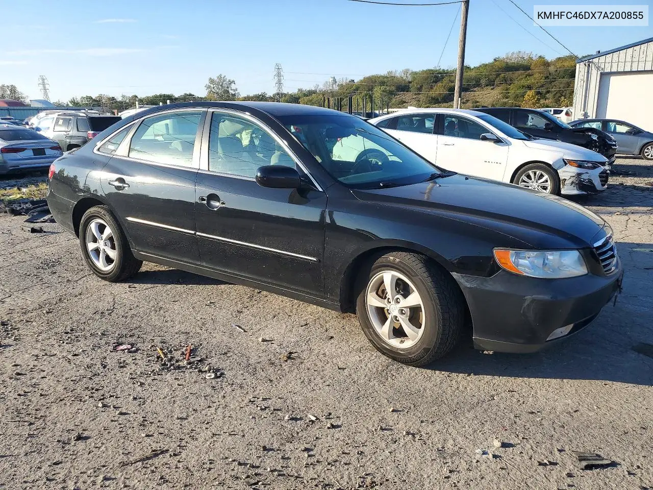 2007 HYUNDAI AZERA VIN KMHFC46DX7A200855 — фото 4