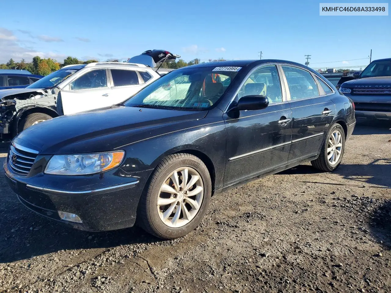 HYUNDAI AZERA 2008, VIN KMHFC46D68A333498