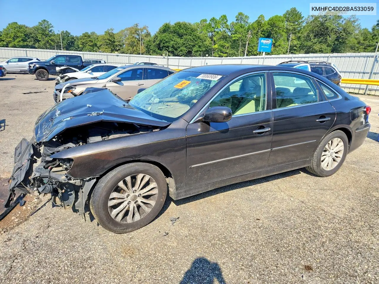 HYUNDAI AZERA 2011, VIN KMHFC4DD2BA533059