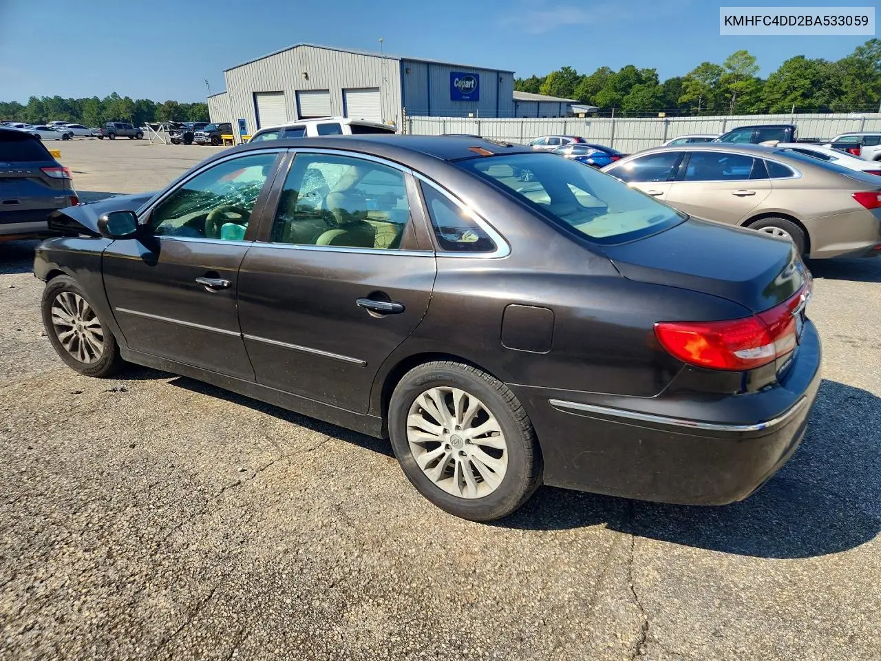 2011 HYUNDAI AZERA VIN KMHFC4DD2BA533059 — фото 2