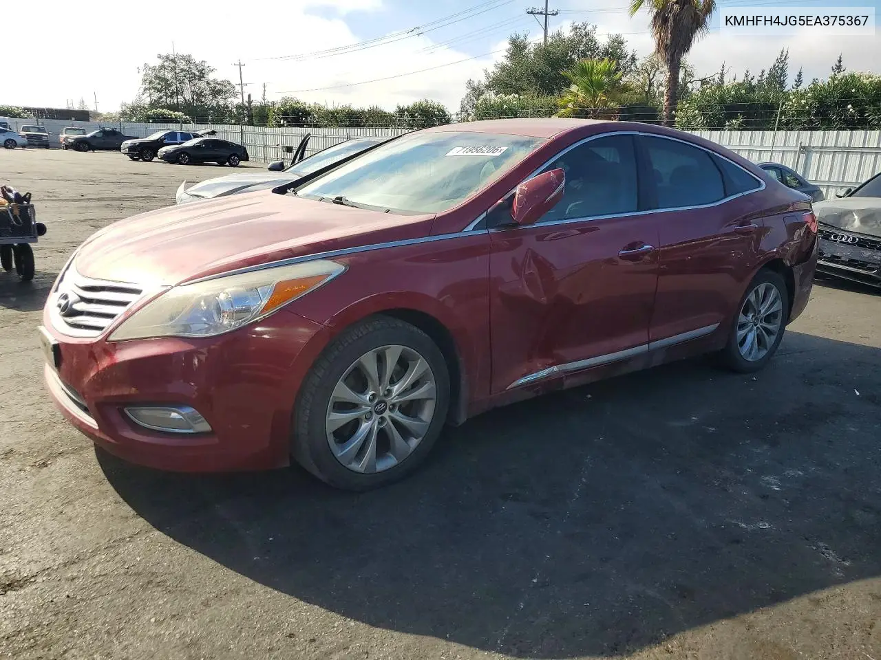 HYUNDAI AZERA 2014, VIN KMHFH4JG5EA375367