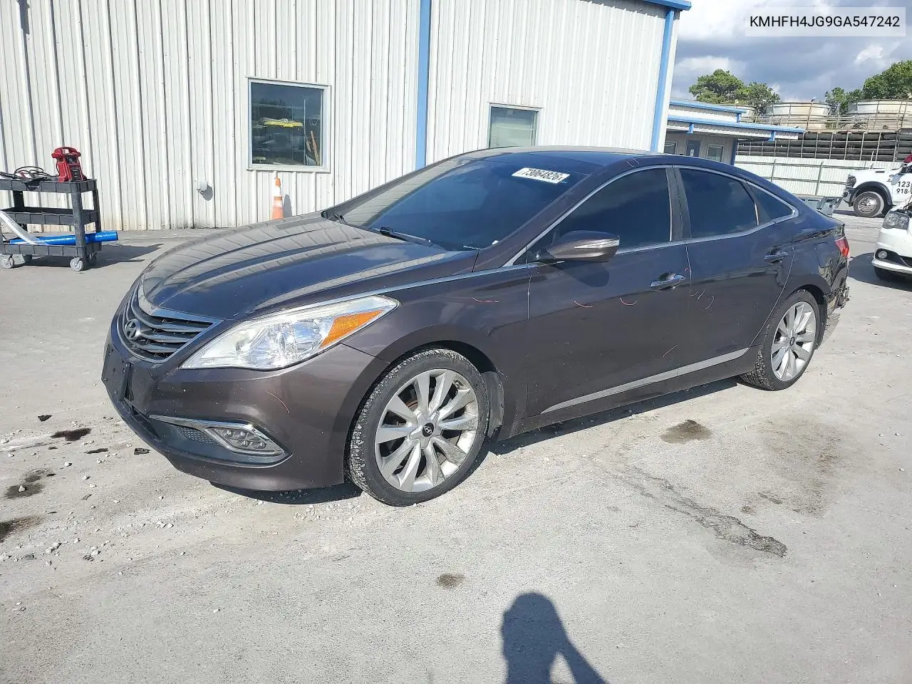HYUNDAI AZERA 2016, VIN KMHFH4JG9GA547242