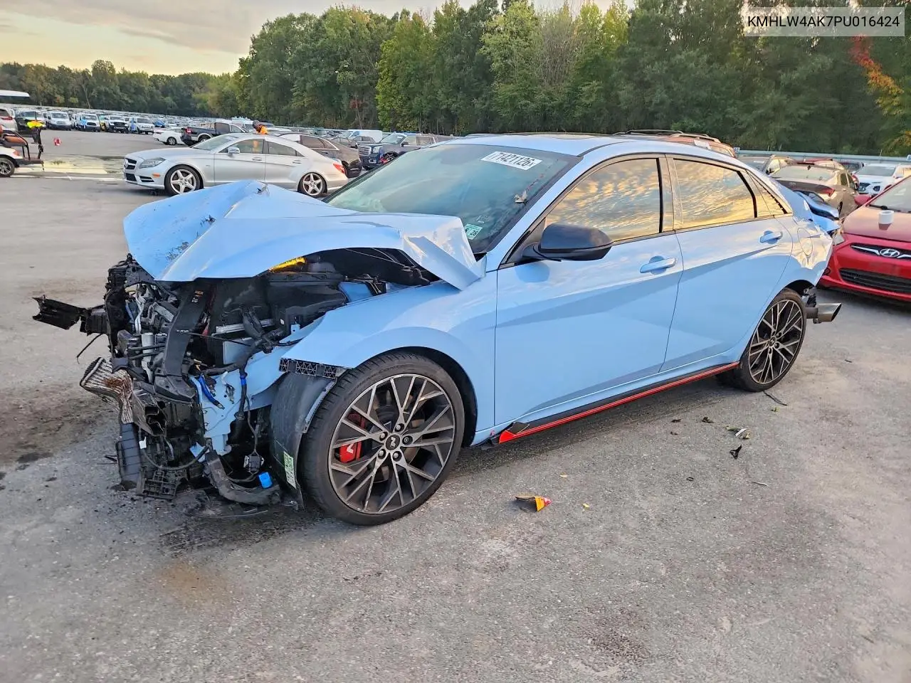HYUNDAI ELANTRA N 2023, VIN KMHLW4AK7PU016424
