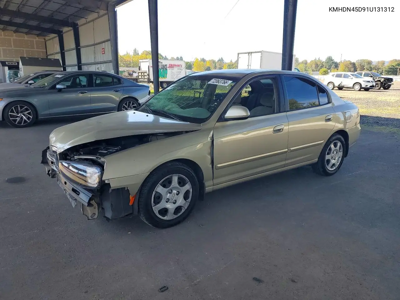 HYUNDAI ELANTRA 2001, VIN KMHDN45D91U131312