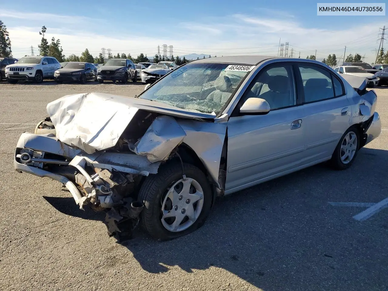 HYUNDAI ELANTRA 2004, VIN KMHDN46D44U730556