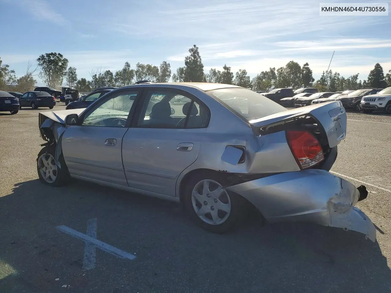 2004 HYUNDAI ELANTRA VIN KMHDN46D44U730556 — фото 2