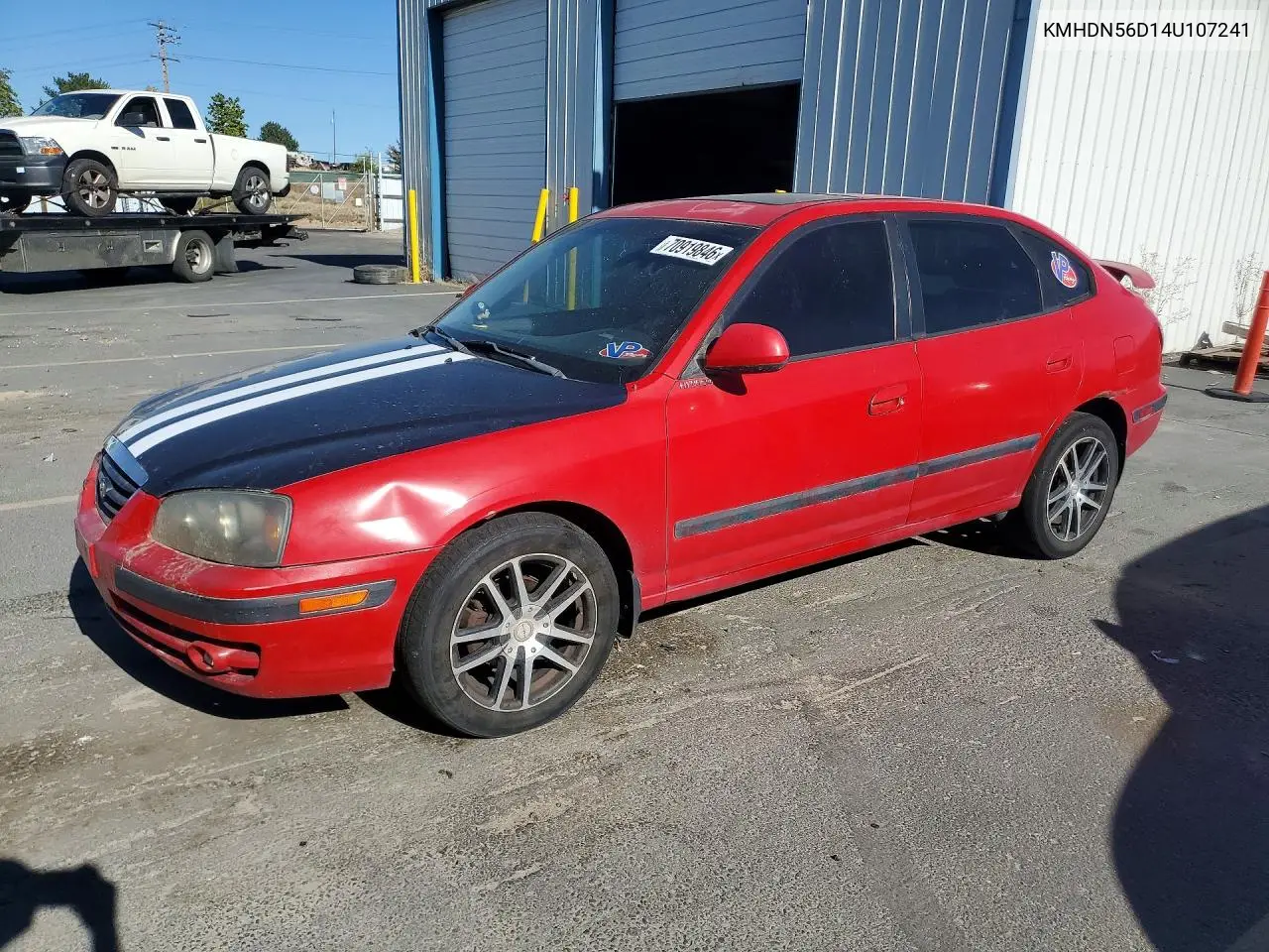 HYUNDAI ELANTRA 2004, VIN KMHDN56D14U107241
