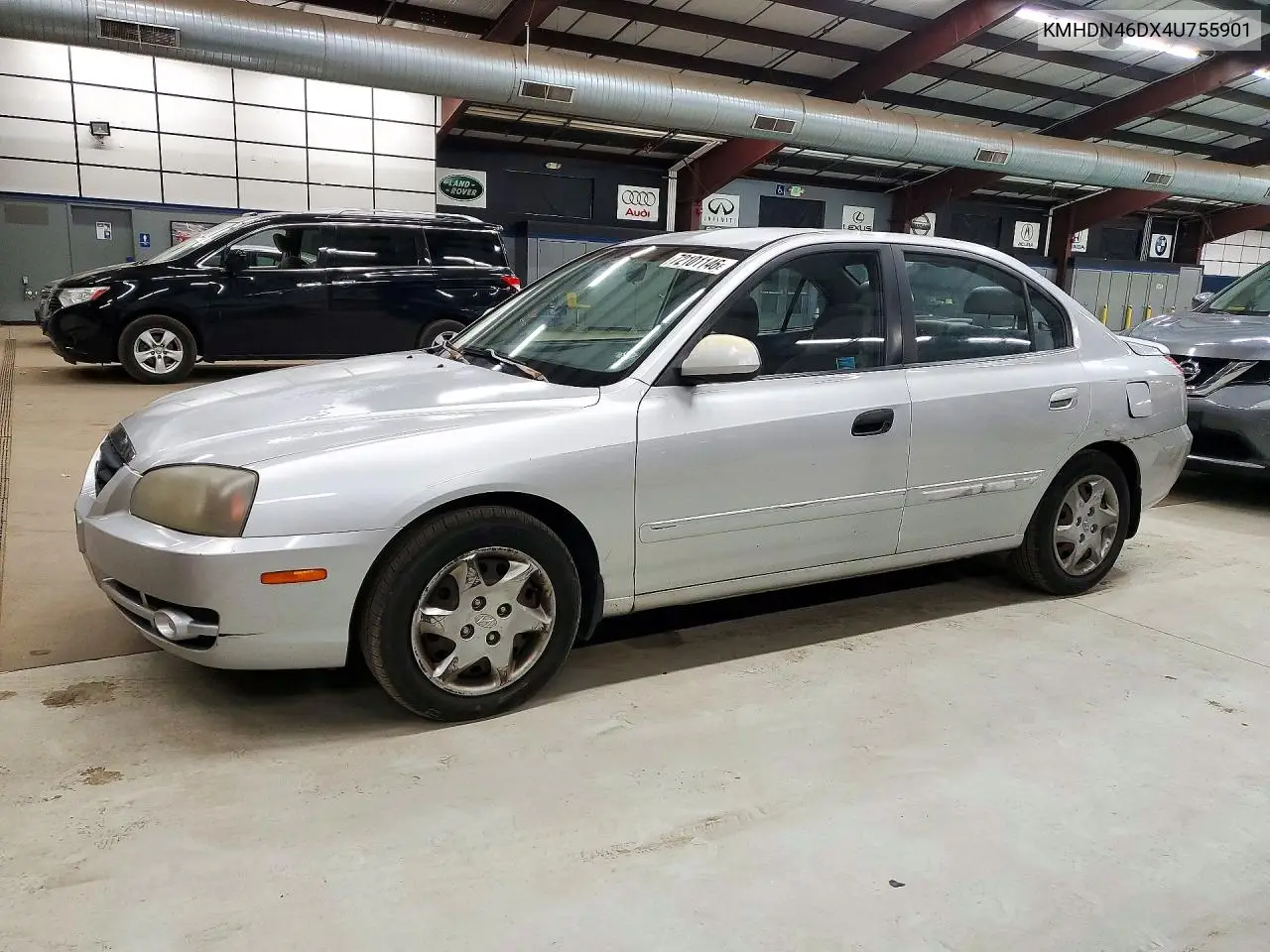 HYUNDAI ELANTRA 2004, VIN KMHDN46DX4U755901